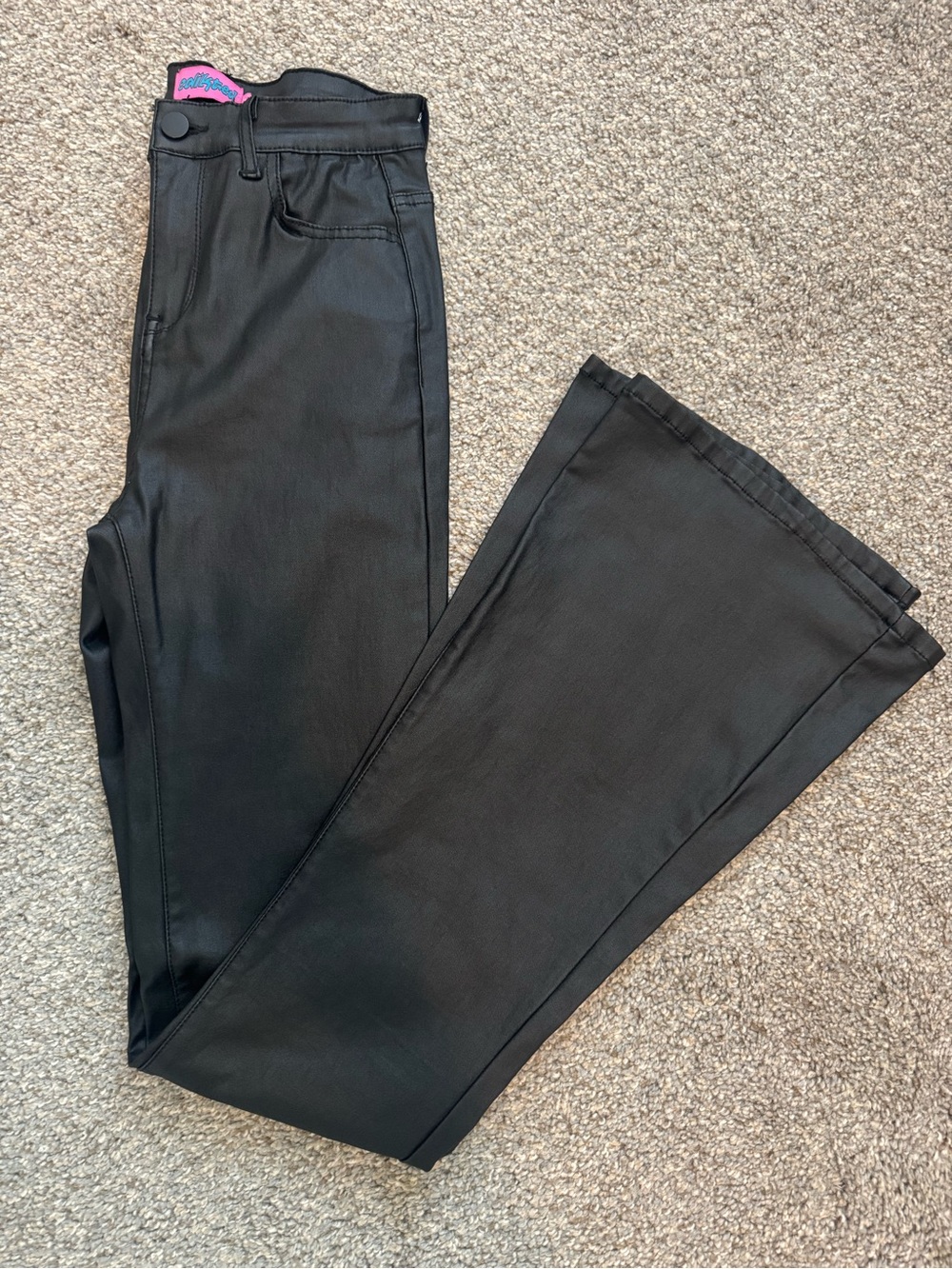 Edikted Black Wide-Leg Flare Jeans